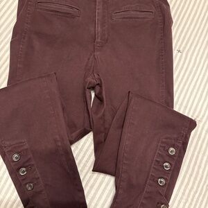 Anthropologie cute button detail pants